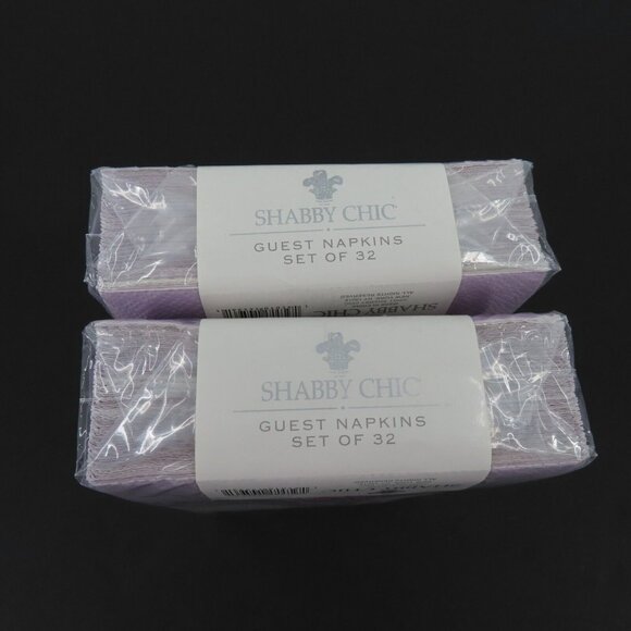 Shabby Chic Rachel Ashwell 2 Pack Lilac Purple Pink Rose Flowers Napkins NEW - Picture 3 of 7